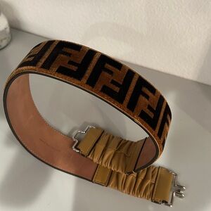 Fendi FF Velvet Belt